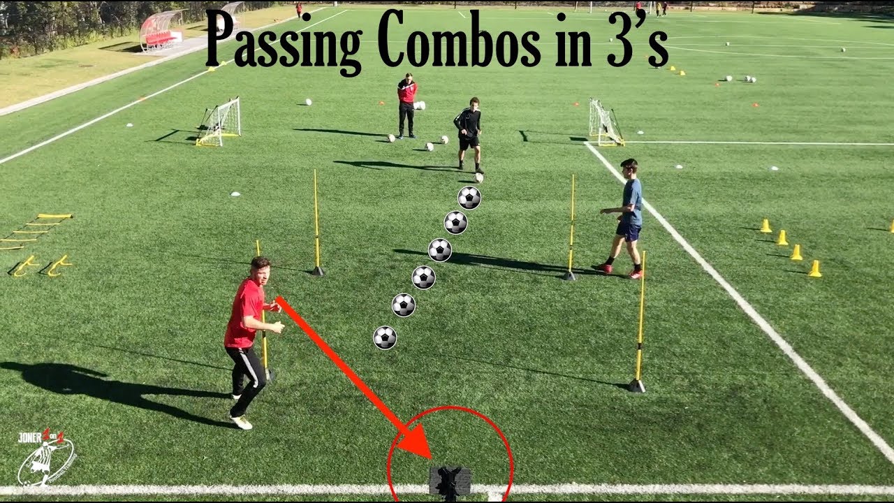 Passing combinations in 3's using a box - Joner 1on1 shooting in dc