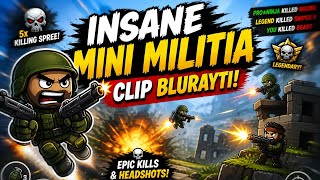 Mini Militia Killing Spree 💀 10x Kill Streak Gameplay