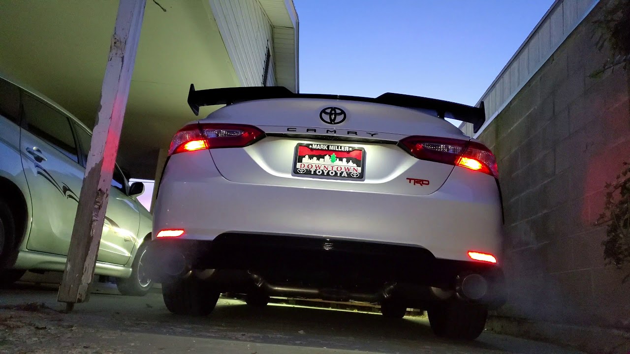 2020 Toyota Camry TRD Cold Start - YouTube