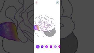 Colouring game, rose colouring game. screenshot 2