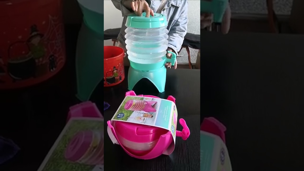 5.5L Portable Foldable Outdoor Sports with Water Dispenser Water Jug Gallon AS1232