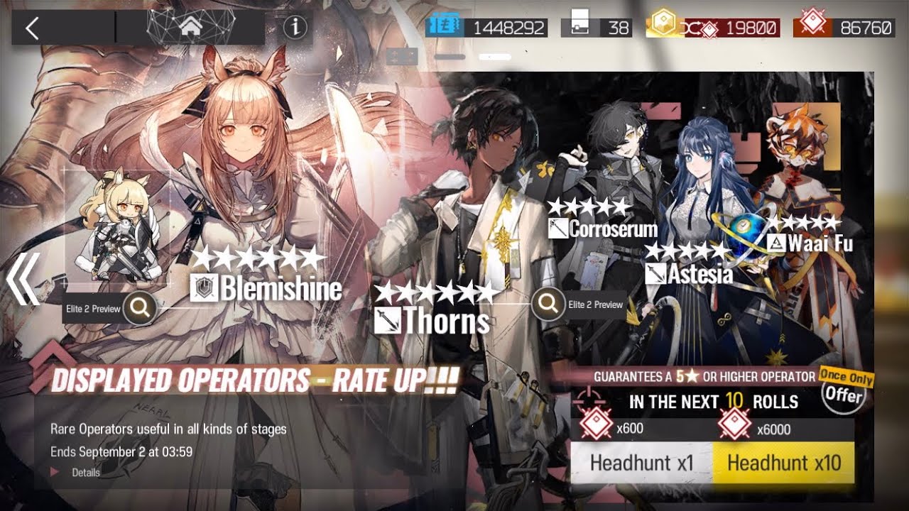 [Arknights] Banner from August 19th to September 2nd YouTube