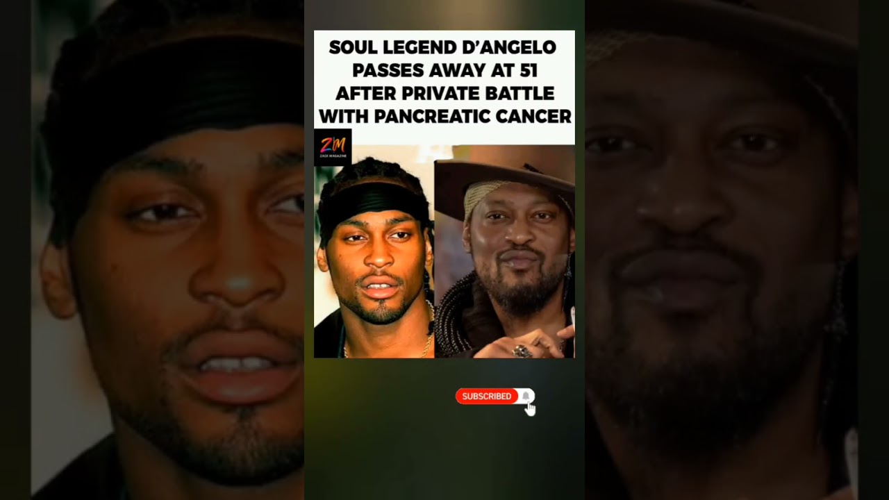 Soul legend D'Angelo passes away at 51 after a private battle with pancreatic cancer 