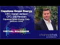 Virtual Roadshow with Capstone Green Energy (CGRN) CEO Darren Jamison & CFO Eric Henchken