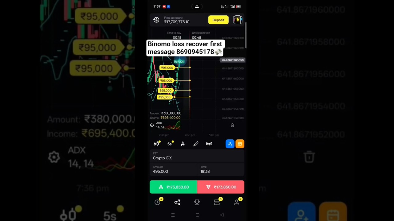 Binomo only loss recover💸 