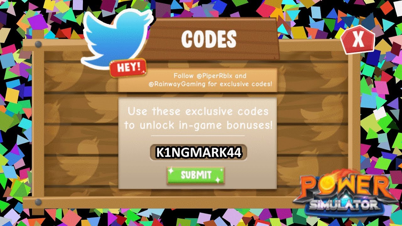 ALL CODES! - Power Simulator