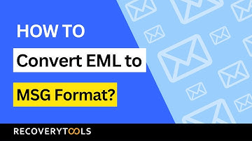 How to Convert EML to MSG? | Convert EML to MSG in Batch
