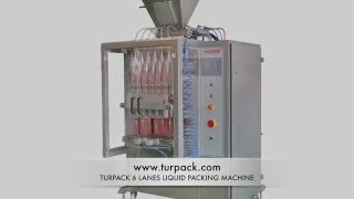 6 Lanes Liquid Stickpack Machine