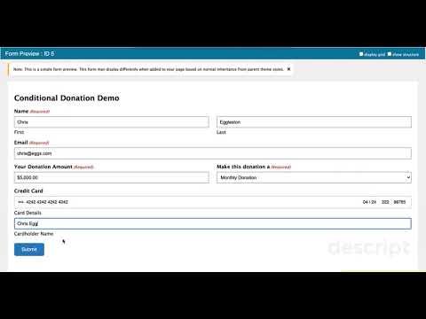 One-Time and Recurring Payment Forms Using Gravity Forms - Step 4