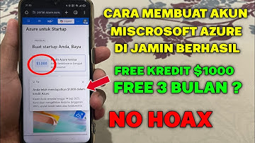 Cara Membuat Akun Microsoft Azure Legal Gratis Credit $1000 Bisa Buat RDP Terbaru 2025