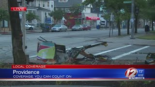 Early morning Providence crash knocks out traffic lights