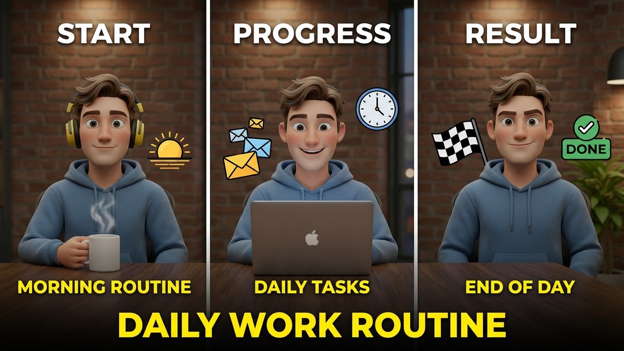 50 English Sentences for Daily Work Routine  Repeat After Me  Beginner to Intermediate