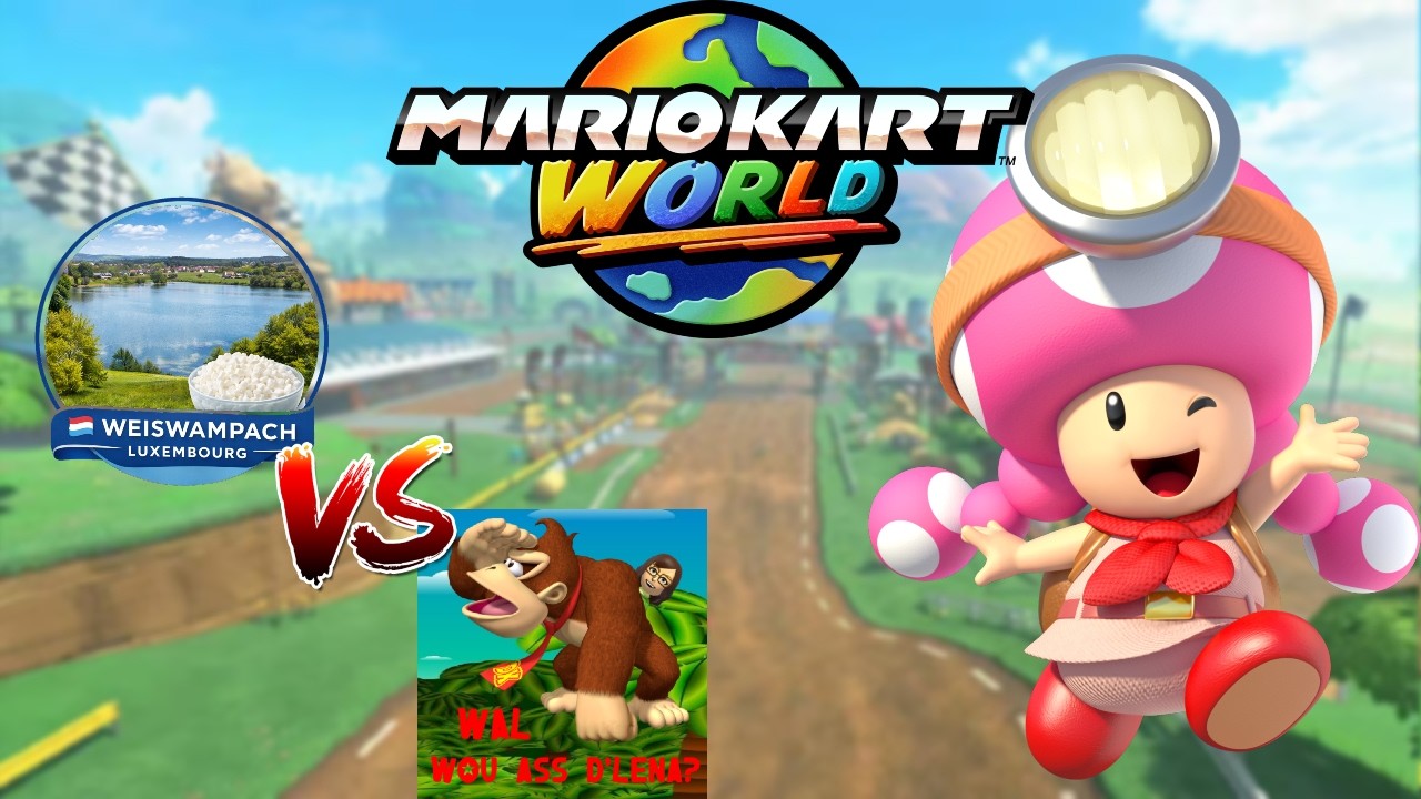 Wou ass d'Lena? vs Weißwampach 2v2 | Mario Kart World