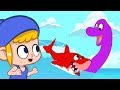 Morphle meets a Giant Seamonster! My Magic Pet Morphle episodes for kids (Shark, Dolphin, Submarine)