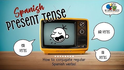 The Spanish PRESENT TENSE (How to conjugate regular Spanish verbs)
