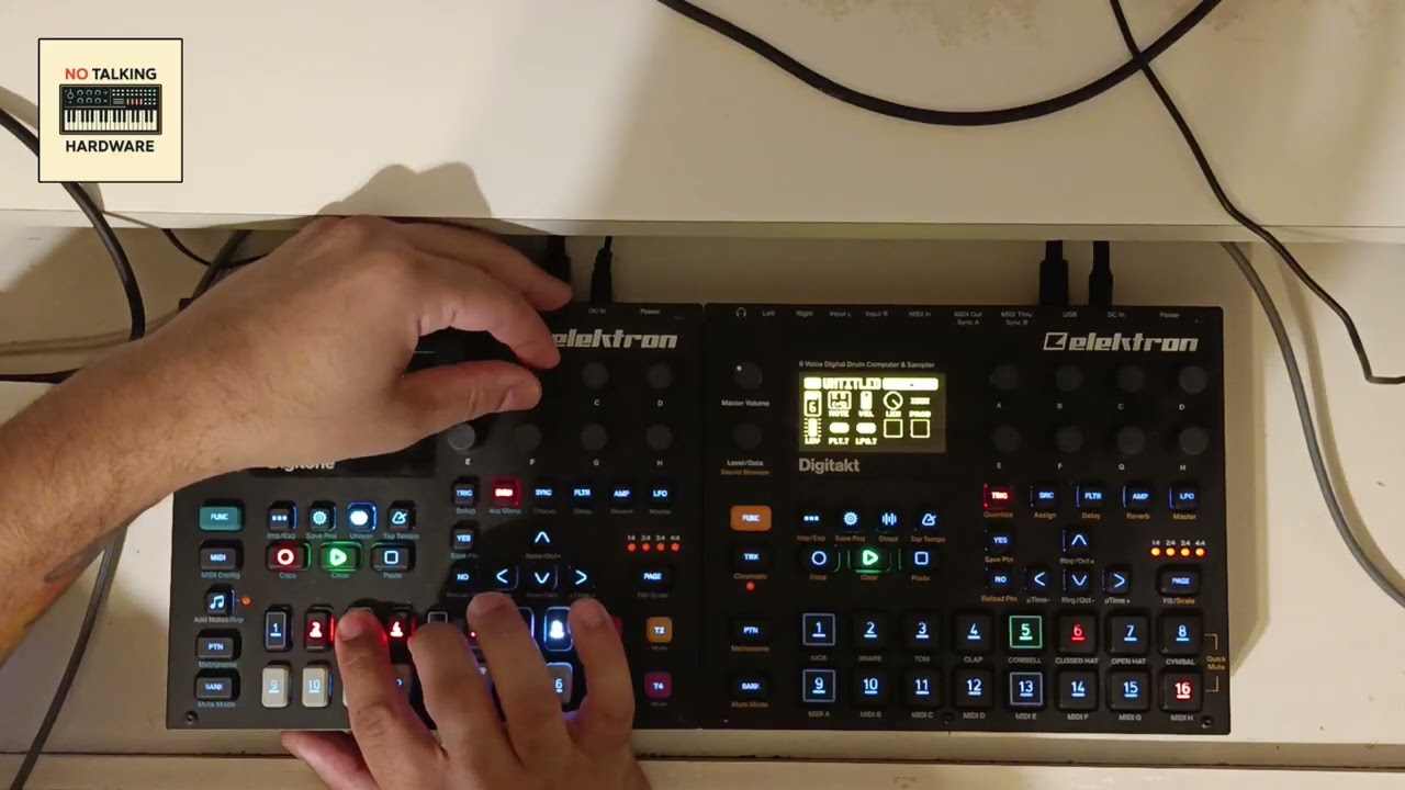 Sesión 7: Hypnotic Techno - Elektron Digitakt Digitone