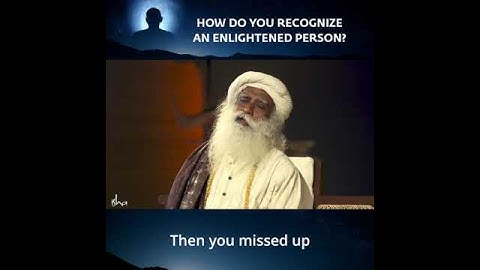 *How Do You Recognize An Enlightened Being? - Sadhguru*✨ #sadhguru
