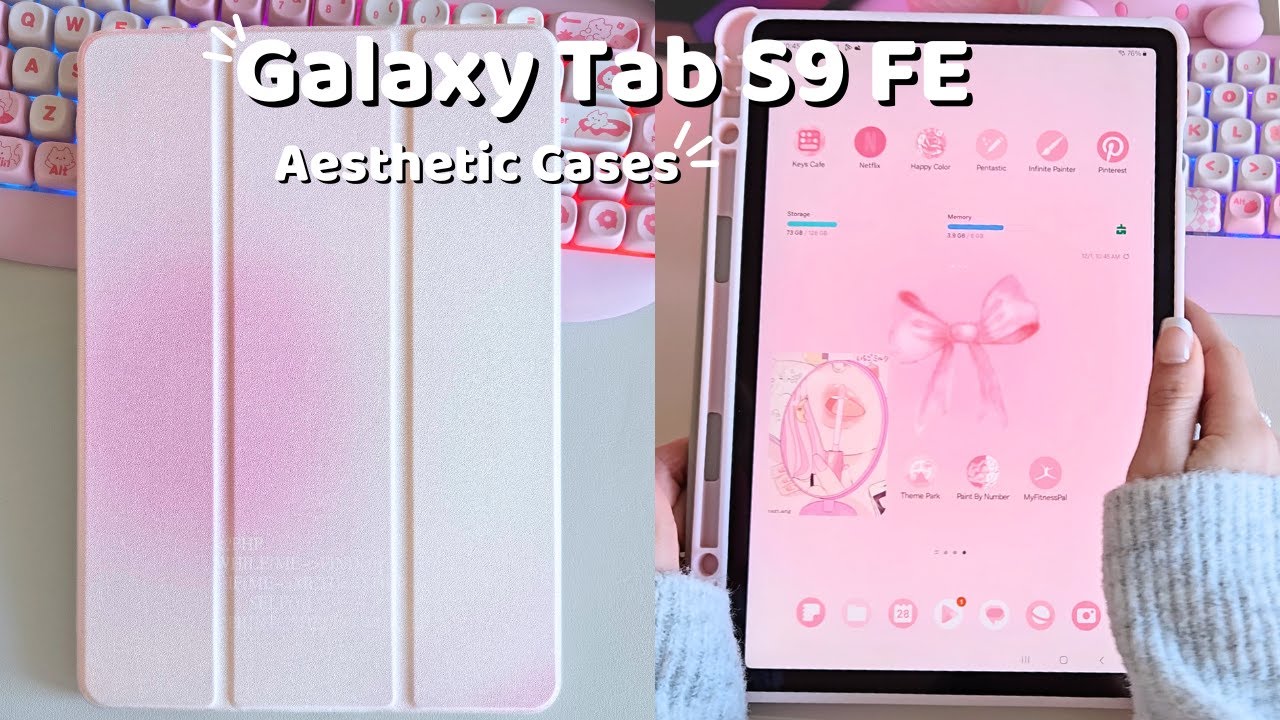 Samsung Galaxy Tab S9 FE 🎀🌷 | ✨️Aesthetic cases unboxing