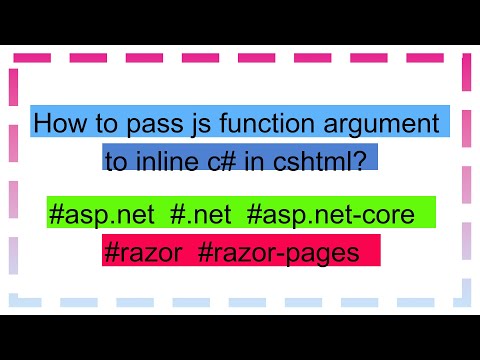 How to pass js function argument to inline c# in cshtml?