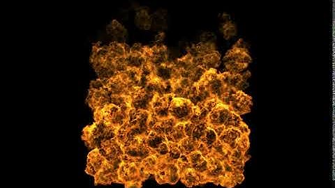 Lightwave 3D 2020 - Multiple Hypervoxels-Fires Wind Random 01