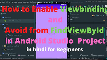 How to Enable  ViewBinding  True  and avoid from FindViewById  Android   Studio Project App