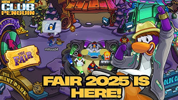 THE FAIR 2025 IS HERE! 🎟️ CUSTOM ITEMS, PUFFLES & MORE! | New Club Penguin