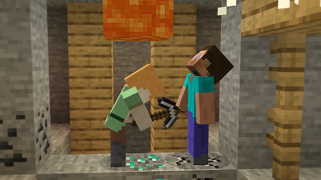 Alex vs Steve in Minecraft (Part 1) - YouTube