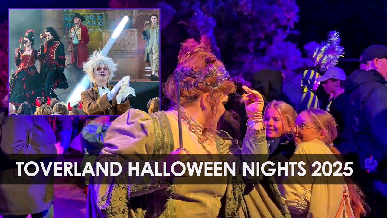 Toverland Halloween Nights 2025: Unmasked (nieuw), parade, scare zones, vuurwerk