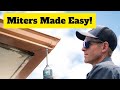 The easiest way to cut miters on rain gutters