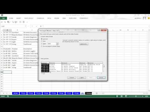 Highline Excel 2013 Class Video 39: Excel Import Data: Text File, CSV File, Access, Excel File