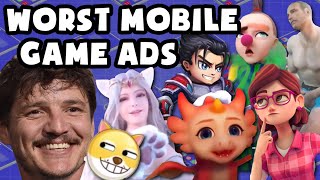 Reacting to the WORST MOBILE GAME ADS - Save Data Team