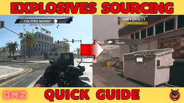 DMZ MISSION GUIDE | EXPLOSIVES SOURCING | SEASON 4 WARZONE 2.0 | HOW TO KILL THE PYRO