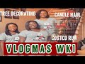 MERRY LITTLE VLOGMAS| CANDLE DAY + HAUL| CHRISTMAS TREE SET-UP| WEEK 1