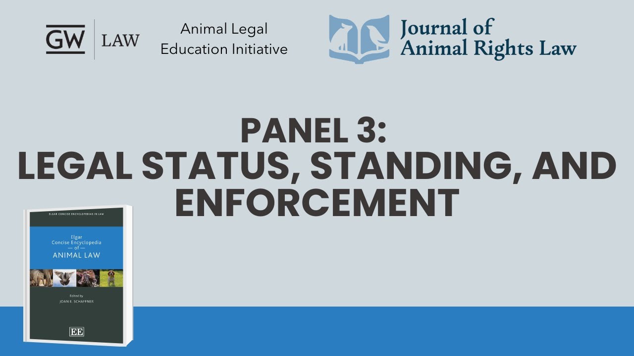 Panel 3: Legal Status, Standing and Enforcement | Elgar Concise Encyclopedia of Animal Law Symposium