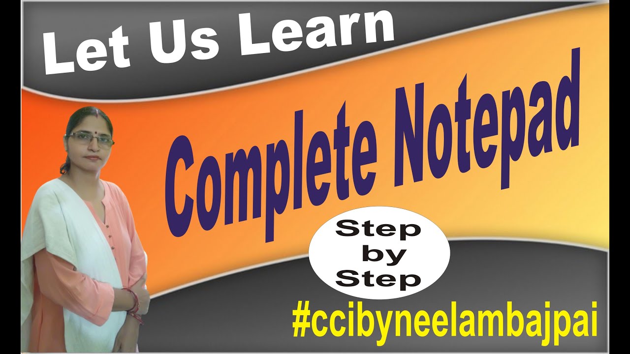 Complete Tutorial for NOTEPAD | How to Use Notepad in Computer by ...
