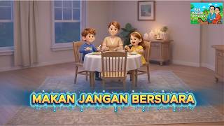 Download lagu Eat Don't Make a Sound ♪ Indonesian Children's Song | Popular Children's Songs 2...