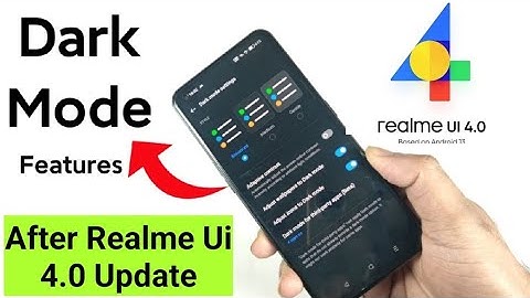 Realme Ui 4.0 Dark Mode features in depth Review #realmeui4_0
