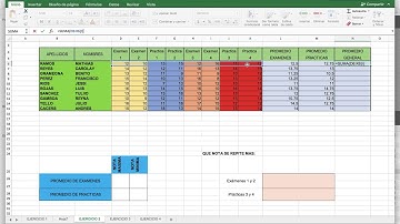 Suma de promedio general en Excel