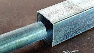 Tricks for welding pipe joints to square pipes that welders rarely discuss | pipe cutting tricks by Stick welder 19,392 views 2 months ago 3 minutes, 48 seconds