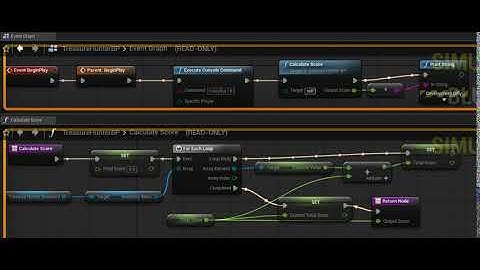 UE4 Blueprint Calculate Score (example of path highlighting)