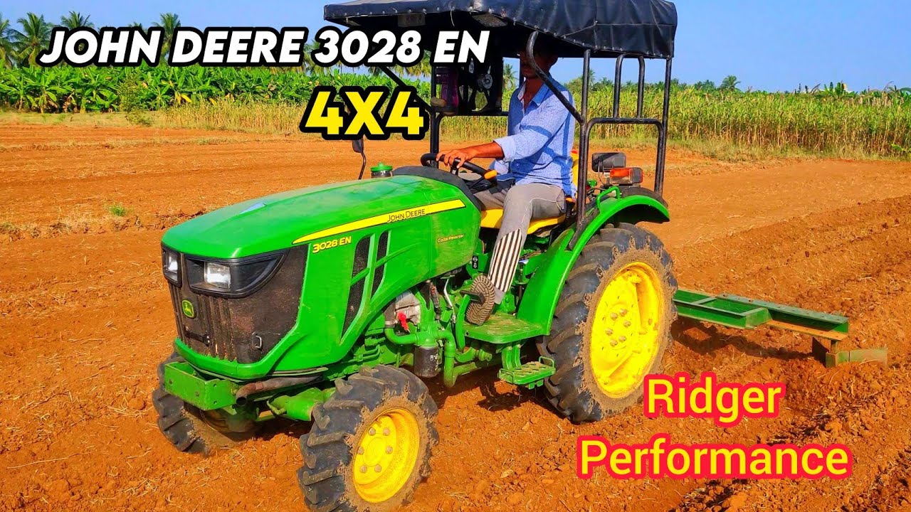 John Deere 3028 En 4wd Mini Tractor Ridger performance | Part -04