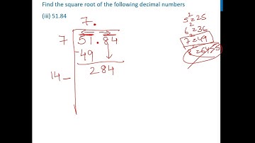 Ex 5.4, 3 (iii) - Find square root of decimal number 51.84 (Division Method) - Teachoo