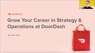 Grow Your Career in Strategy & Operations | Hosted by DoorDash