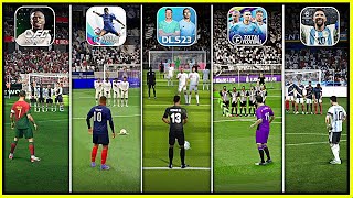 EA FC 24 Mobille vs EFOOTBALL 2024 MOBILE vs DLS 23 vs VIVE LE FOOTBALL vs TOTAL FOOTBALL - FALTA