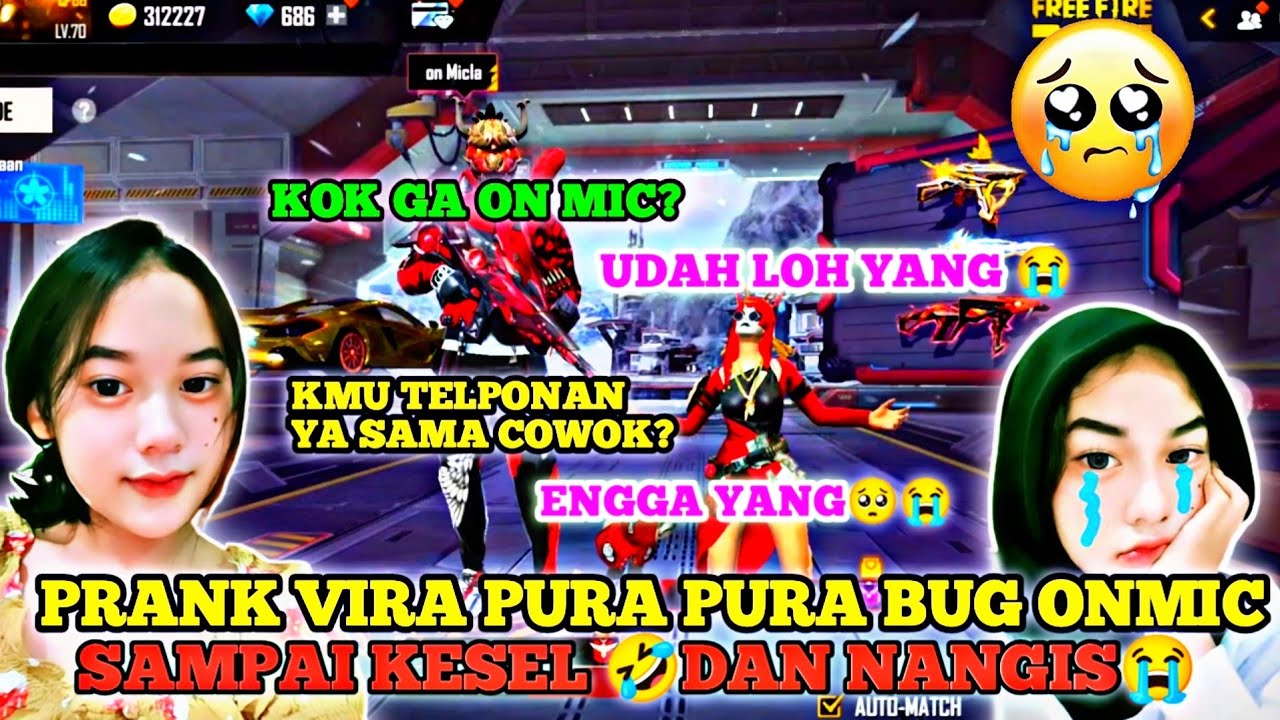 PRANK VIRA BUG ON MIC AUTO KESEL🤣SAMPAI N*NGIS🥺😭 - YouTube