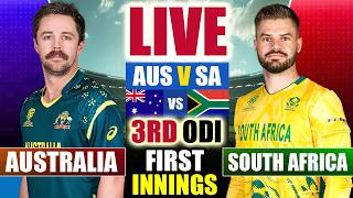 🔴LIVE: AUS vs SA, 3rd ODI | Australia vs South Africa Live | 3rd ODI Match Today