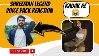 KAASHVI reaction on shreeman legend voice pack 😍😂|Funny reaction 😂| #shreemanfamily  #shreemanlegend