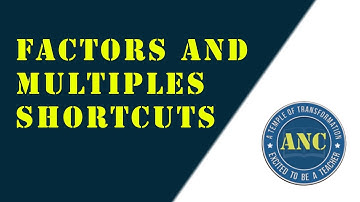 Factors and Multiples Concept  Made Easy by Anil Nair.