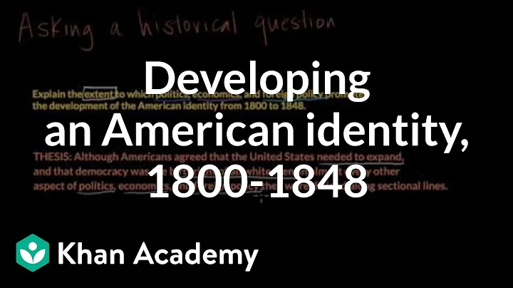 Développement de l'identité américaine, 1800-1848 : Une identité régionale divisée ?