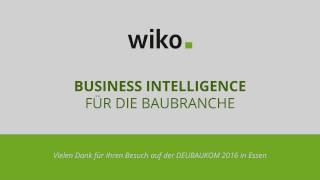 Wiko Bausoftware - Deubaukom 2016